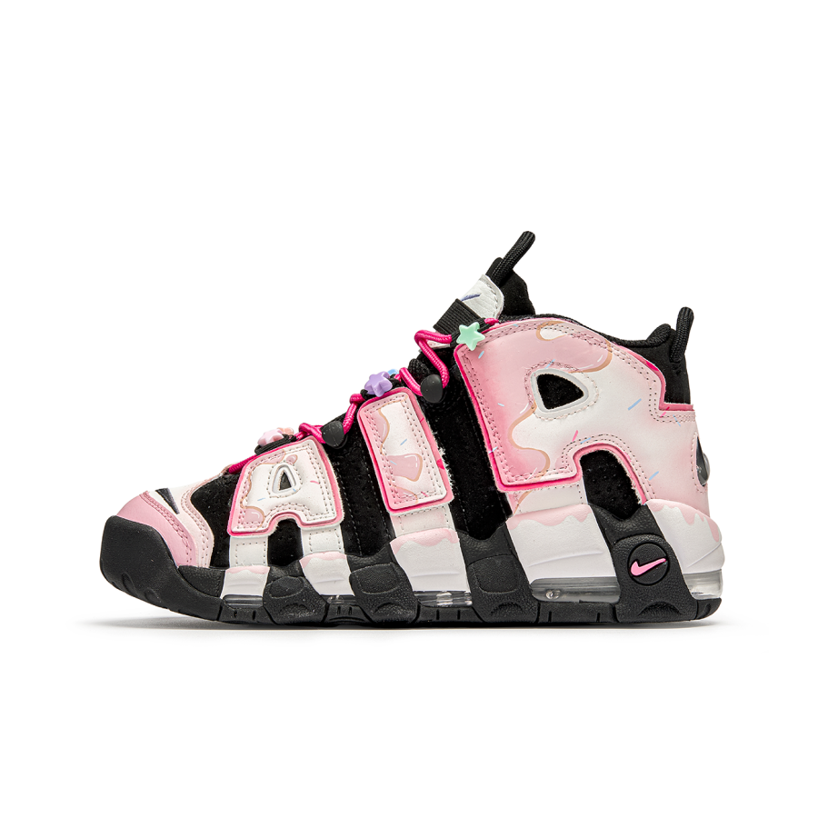 Nike Nike Air More Uptempo Basketball Shoes Women's Mid Top Pink/Black