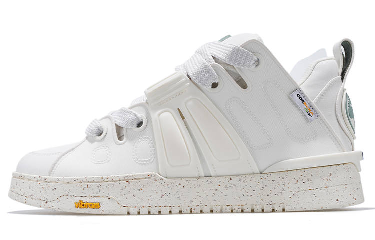 Palladium Slip Resistant Abrasion Resistant Low top Skateboard Shoes Men's White Green