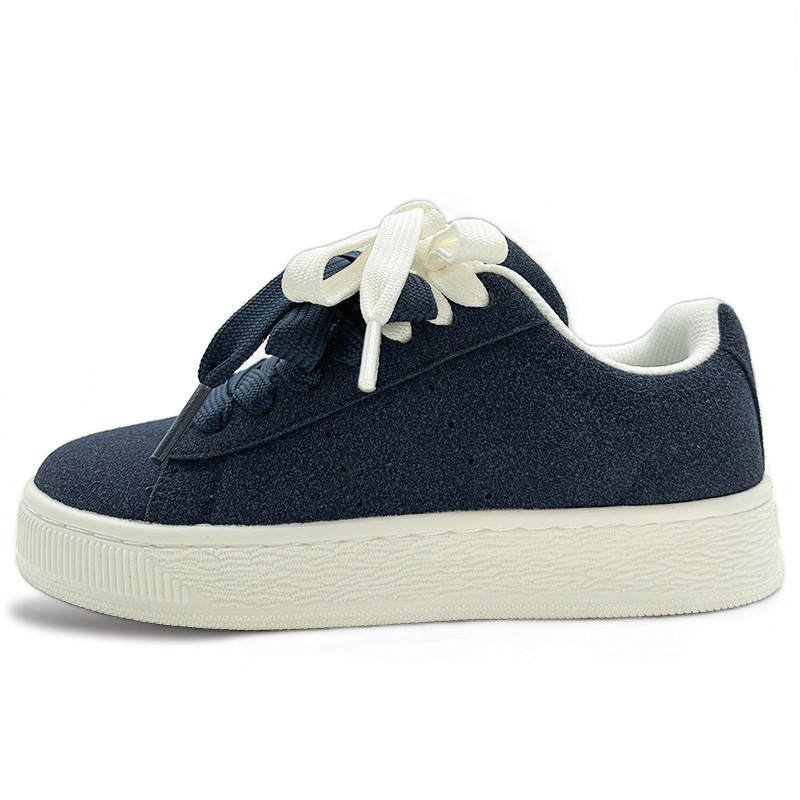 ITGI Fashion Trend Slip Resistant Abrasion Resistant Low top Skateboard Shoes Unisex Beige Blue