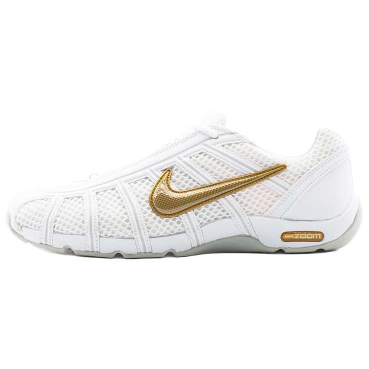 Nike Nike Air Zoom Fencer Abrasion Resistant, Breathable, And Lightweight Support Training Shoes Unisex White Gold