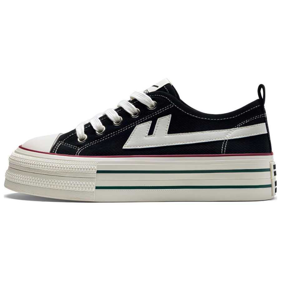 Warrior Abrasion Resistant Lightweight Height Increasing Low top Canvas Shoes Women's Black
