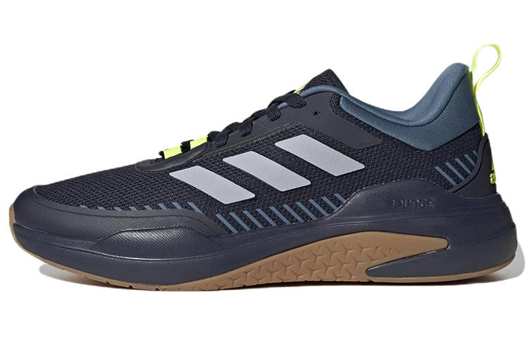Adidas Adidas Trainer V Fabric Slip Resistant Abrasion Resistant Low top Training Shoes Men's Black Blue