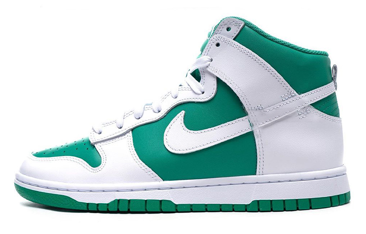 Nike Nike Dunk 'Pine Green' Slip Resistant Abrasion Resistant High top Skateboard Shoes Men's Green White