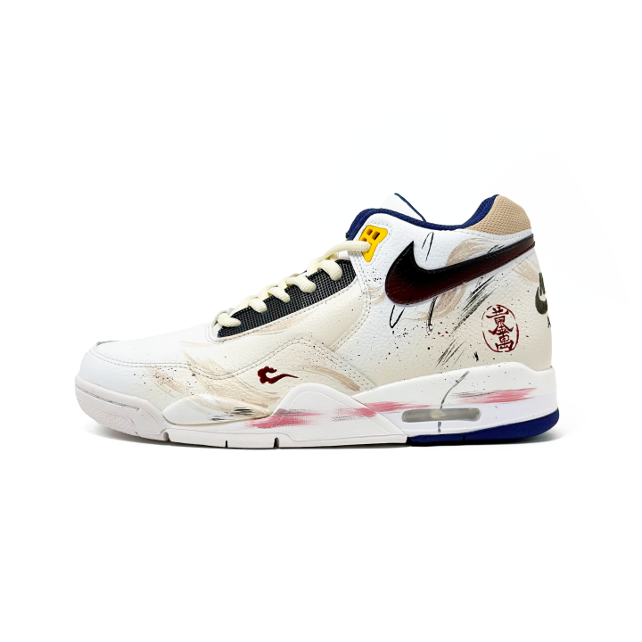 Nike Nike Flight Legacy Cushioning Abrasion Resistant Cushioning, Wear Resistant Mid top Vintage Basketball Shoes Men's Ecru