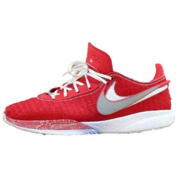 Nike Nike LeBron 20 Cushioning Slip Resistant Abrasion Resistant Grip Low top Basketball Shoes Men's Red