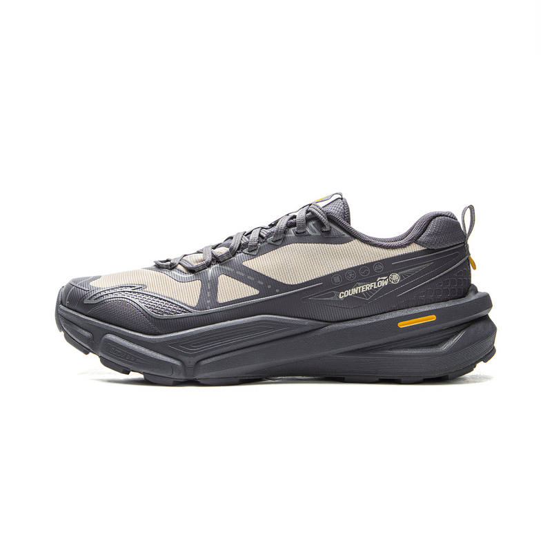 Li-Ning Li Ning Outdoor CF Tracing Cushioning Balance Rebound Low top Hiking Shoes Unisex Black Gray