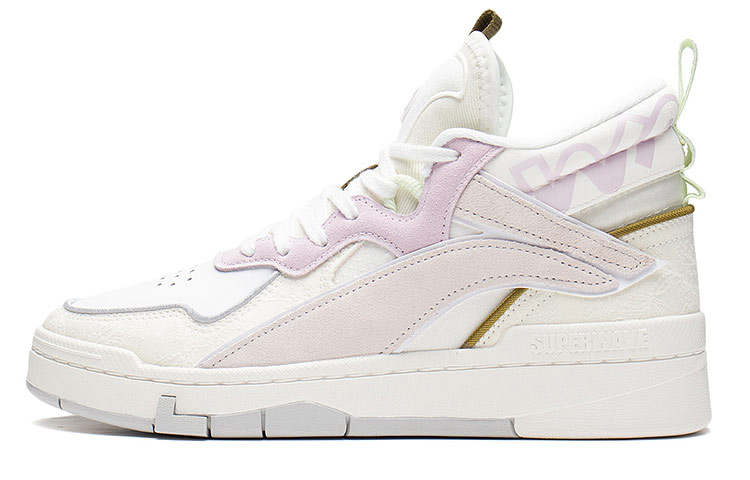 Li-Ning Li Ning Wave Mid top Skateboard Shoes Women's Ecru