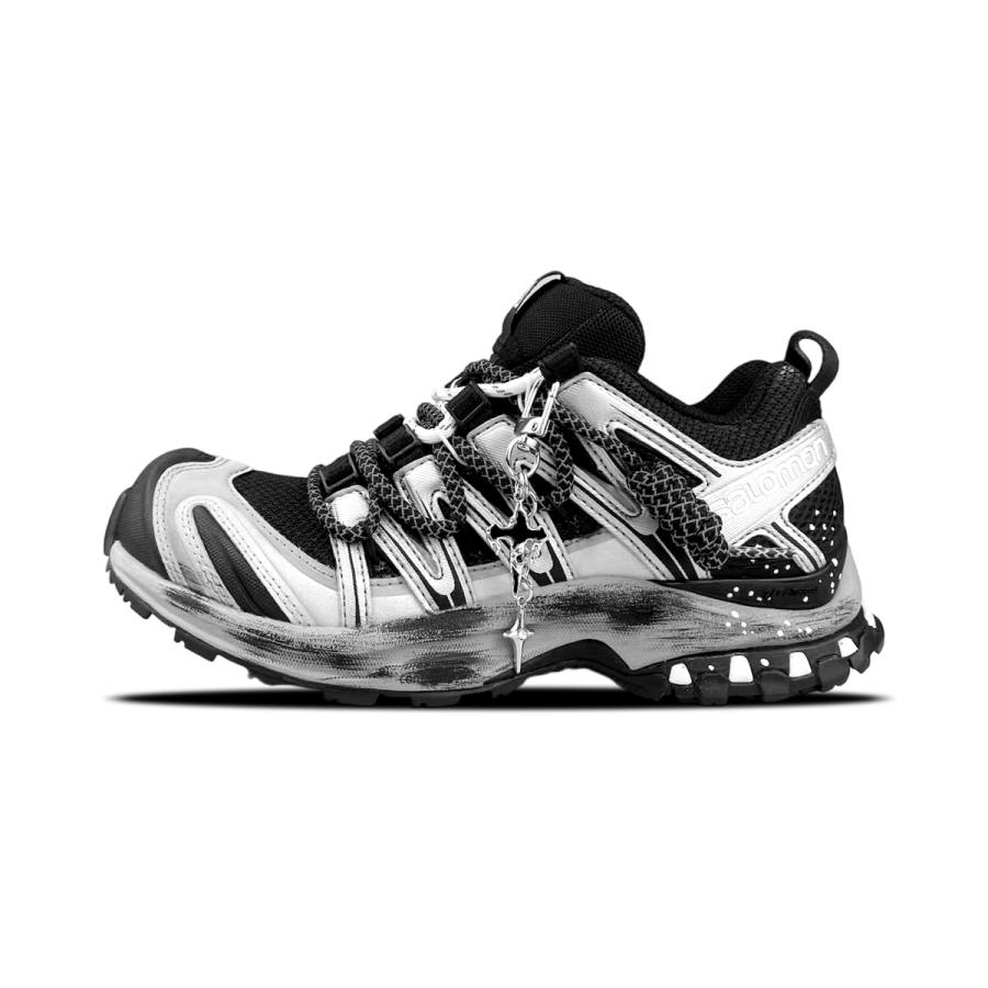 SALOMON XA PRO 3D Low top Hiking Shoes Unisex Black Silver