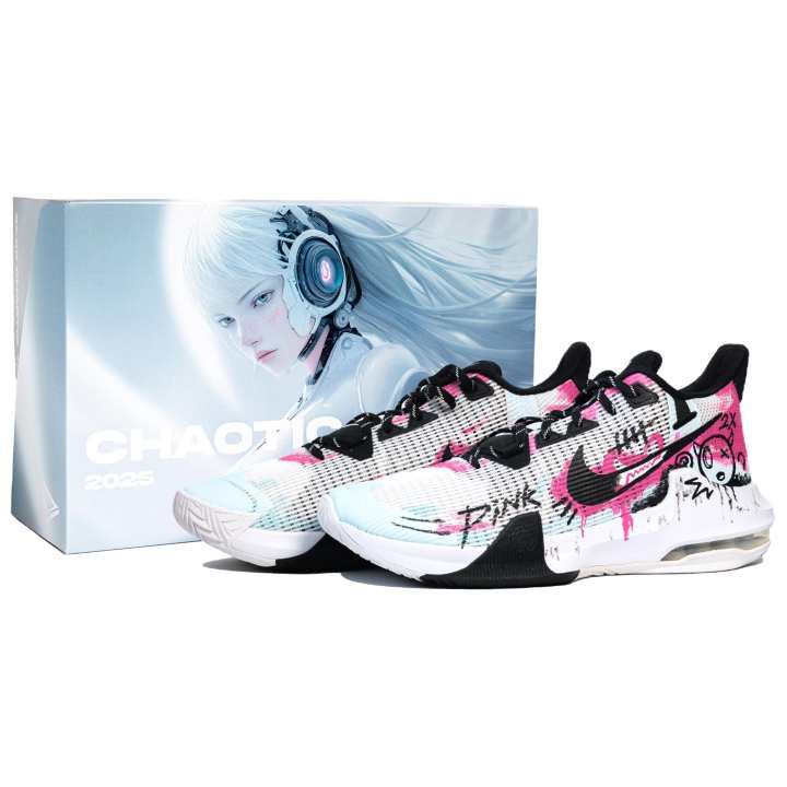 Nike Nike Air Max Impact 3 Cushioning Low top Basketball Shoes Men's Pink Blue