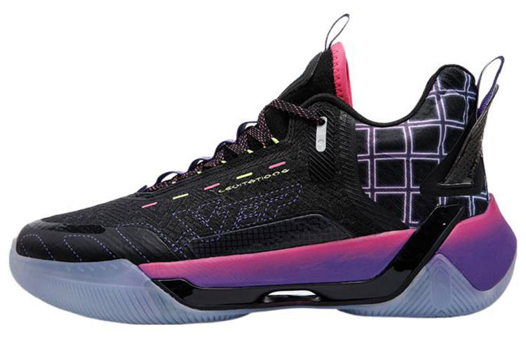 XTEP Levitation 6 Basketball Shoes Men's Mid Top Black/Red