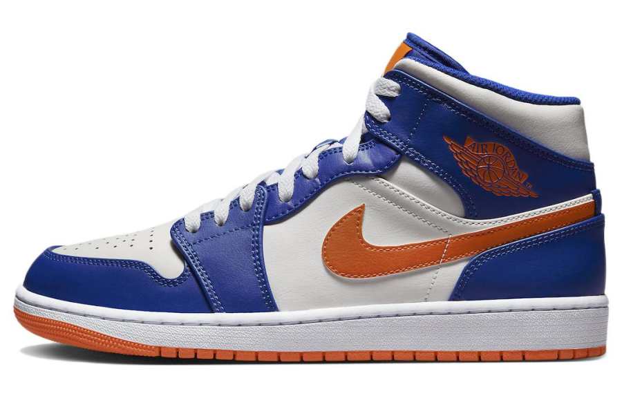 Jordan Jordan Air Jordan 1 Mid 'Knicks' Leather Slip Resistant Abrasion Resistant Slip Resistant Abrasion Resistant Mid top