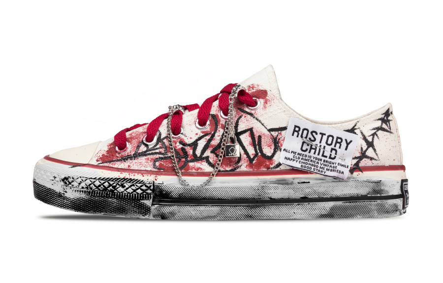 Converse Chuck 70 Red Dream Breathable And Lightweight Low top Canvas Shoes Unisex White Red