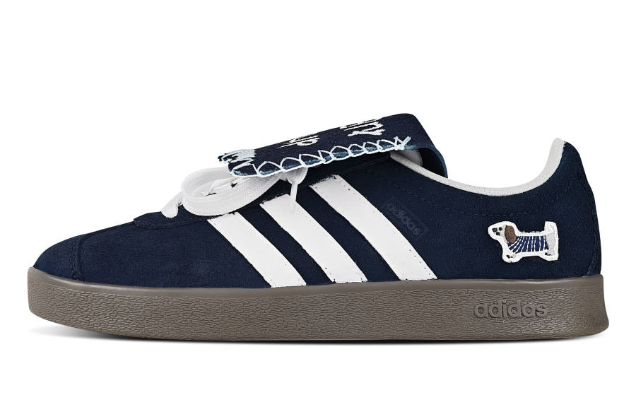 Adidas Adidas VL COURT 2.0 Cheese Leather Cushioning Abrasion Resistant Cushioning, Wear Resistant Low top Skateboard Shoes