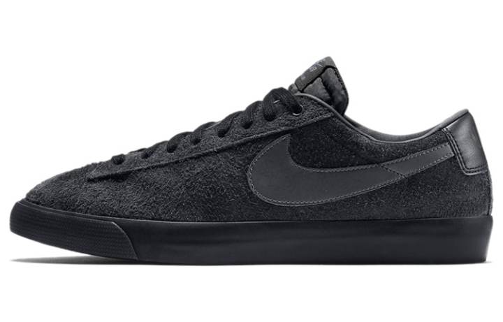 Nike Nike Blazer SB GT Slip Resistant Lightweight Non slip Lightweight Low top Skateboard Shoes Unisex All Black Warrior