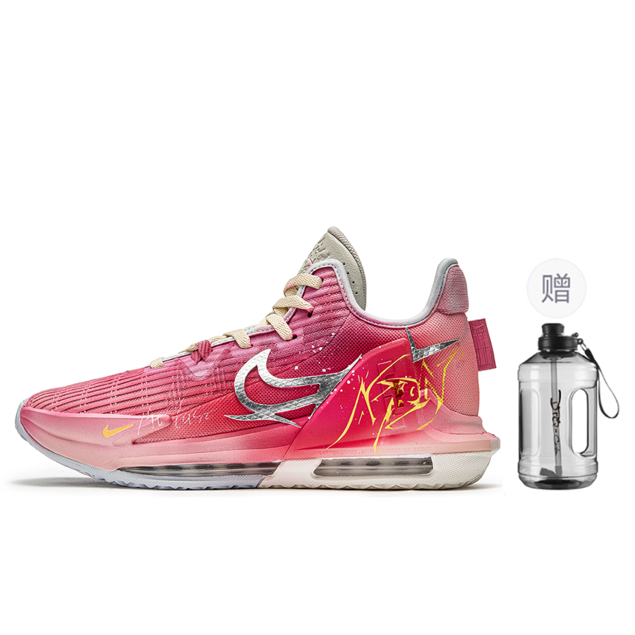 Nike Nike Witness 6 ADCDAVINCI Custom, Galaxy Dialogue Slip Resistant Low top Basketball Shoes Men's Pink Gold