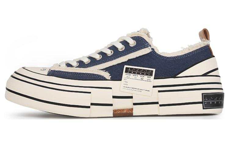 XVESSEL G.O.P. Lows Navy Low top Canvas Shoes Unisex Marine Blue