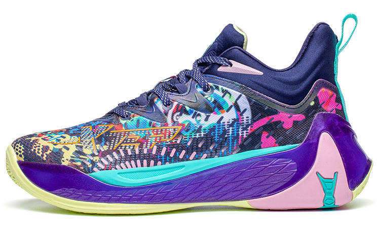 XTEP Monster 3.0 Mid top Performance Basketball Shoes Men's Purple