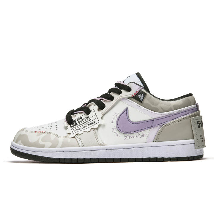 Jordan Jordan Air Jordan 1 Da Vinci Custom, Love Confession Book, Take Your Time Slip Resistant Abrasion Resistant