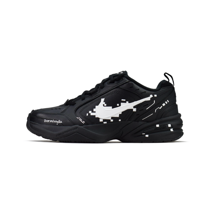 Nike Nike Air Monarch 4 Cushioning, Wear Resistant Low top Chunky Sneakers Unisex Black White