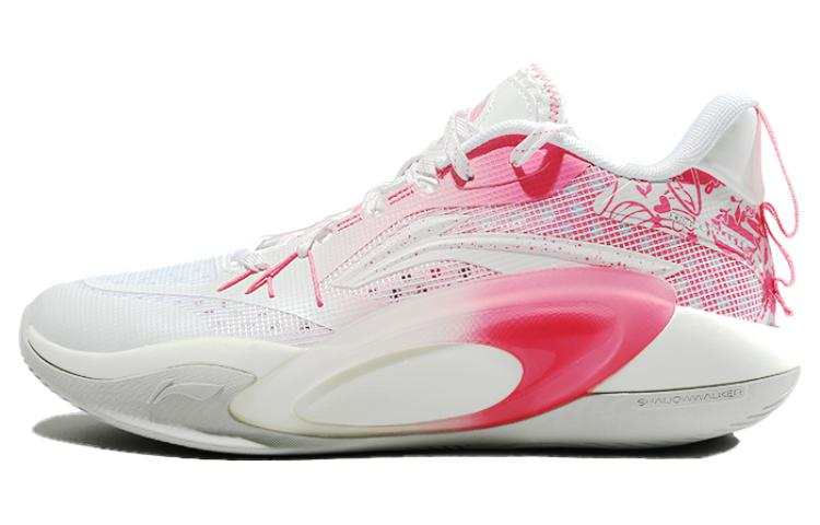 Li-Ning Li Ning Comfortable Cushioning, Wear Resistant Low top Basketball Shoes Men's Pink