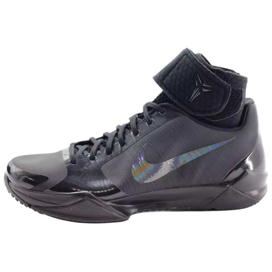 Nike Nike Zoom Kobe 5 Slip Resistant Abrasion Resistant High top Basketball Shoes Unisex Black