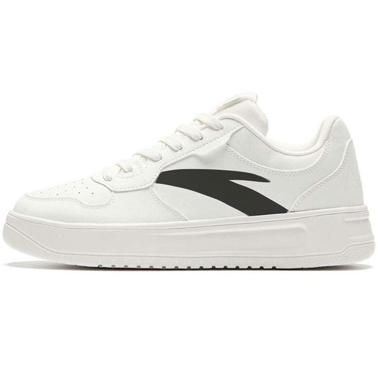 Anta Slip Resistant Cushioning Abrasion Resistant Low top Skateboard Shoes Men's White
