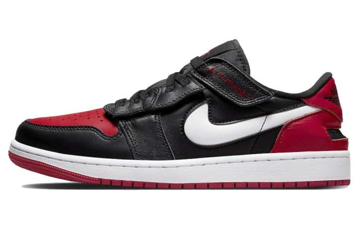 Jordan Jordan 1 Low FlyEase Black White Gym Red