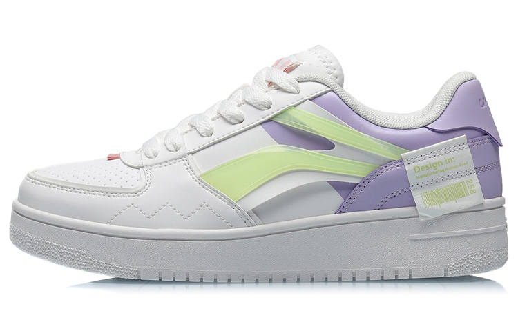 Li-Ning Li Ning Breathable, Slip Resistant, Lightweight Low top Skateboard Shoes Women's Moonlight Purple