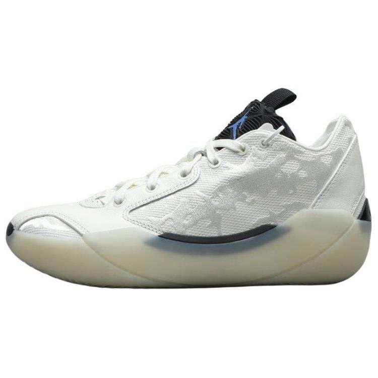 Jordan Jordan Air Jordan 39 Slip Resistant Abrasion Resistant Low top Basketball Shoes Men's White Black