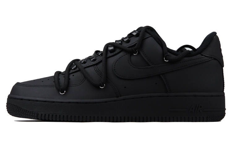 Nike Nike Air Force 1 'Triple Black' Anti-Slip And Wear-Resistant Lightweight Low-Top Skateboard Shoes Women's Matte Black
