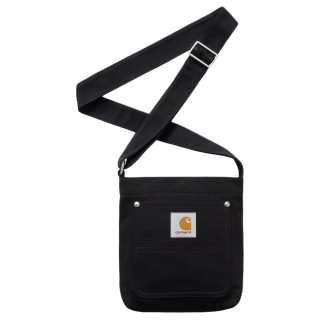 Carhartt WIP Cotton Shoulder Bag, Crossbody Bag Small Unisex Black