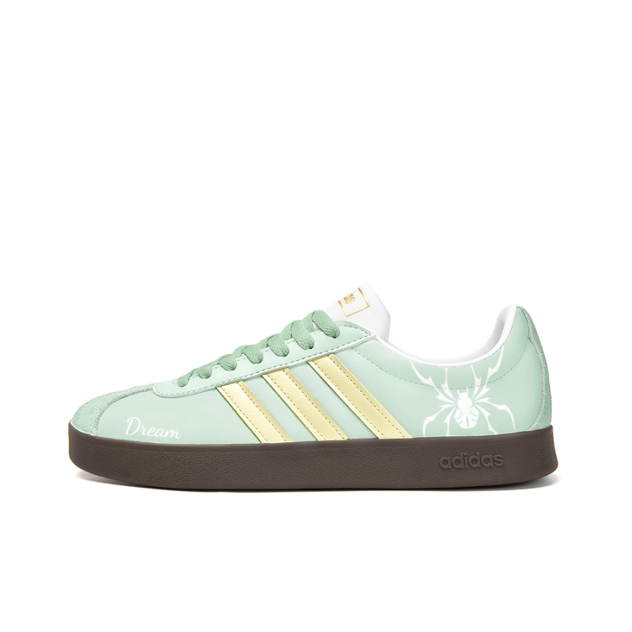 Adidas Neo VL Court 2.0 Slip Resistant Abrasion Resistant Low top Skateboard Shoes Unisex Light Green