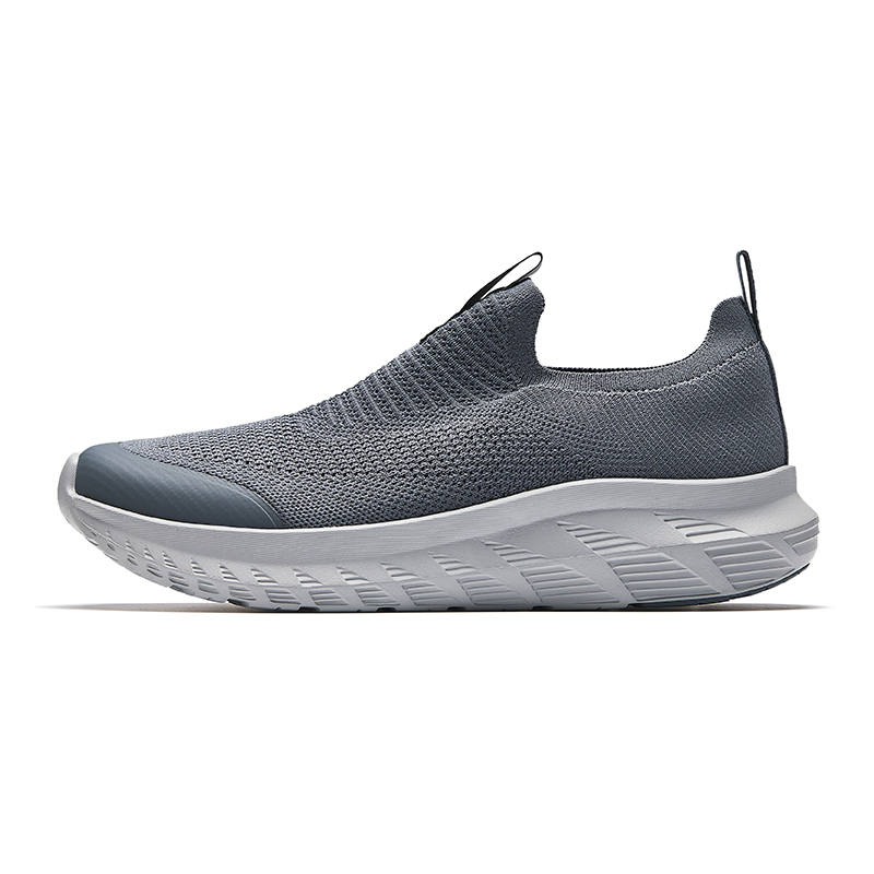 Anta Textile, Synthetic Leather Low top Versatile All Purpose Training Shoes Men's Smoke Coal Gray