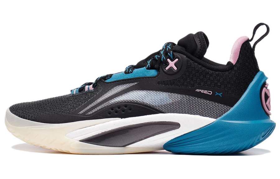 Li-Ning Li Ning Speed 10 Cushioning Slip Resistant Abrasion Resistant Breathable Low top Basketball Shoes Men's Black