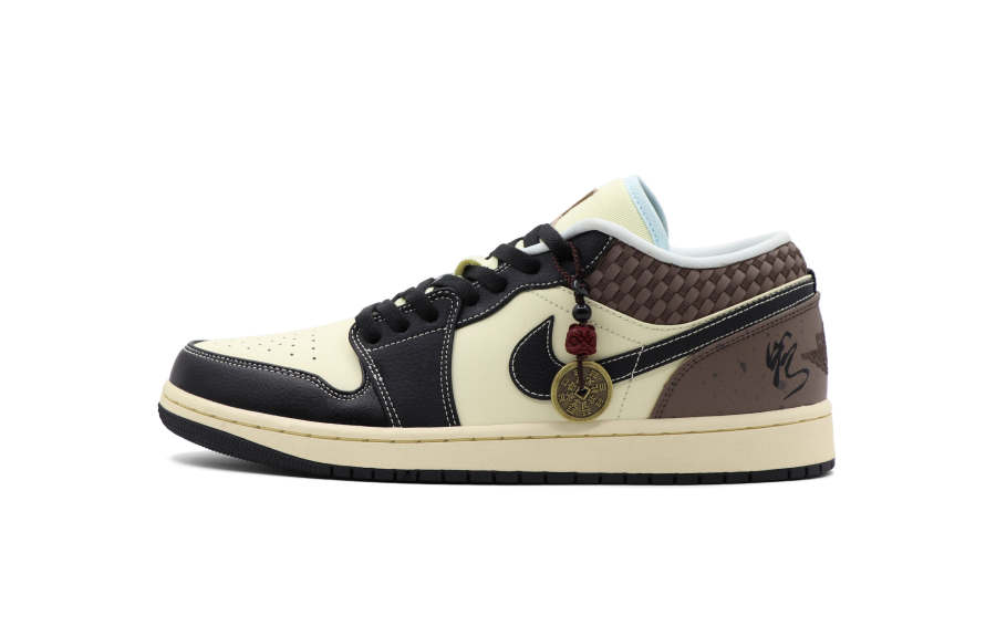 Jordan Jordan Air Jordan 1 Auspicious Snake Slip Resistant Abrasion Resistant Slip Resistant Abrasion Resistant Low top