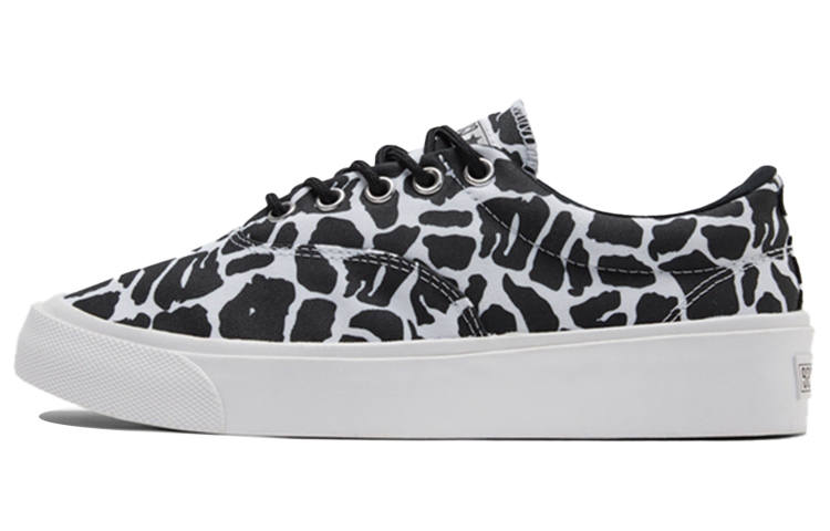 Converse Skidgrip Stylish Low Top Casual Canvas Shoes Black Gray Printing 'Black Gray'