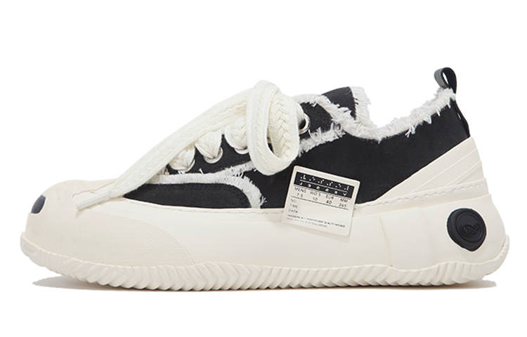 XVESSEL VESSEL Basic Cotton Candy Low top Canvas Shoes Unisex Black White