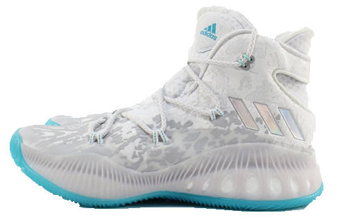 Adidas Adidas Crazy Explosive Comfortable Slip Resistant High top Basketball Shoes Men's White