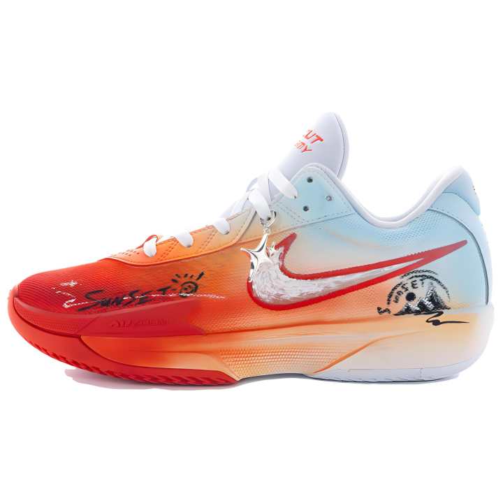 Nike Nike Air Zoom GT Hustle Sunset Glow Slip Resistant Abrasion Resistant Slip Resistant Abrasion Resistant Low top