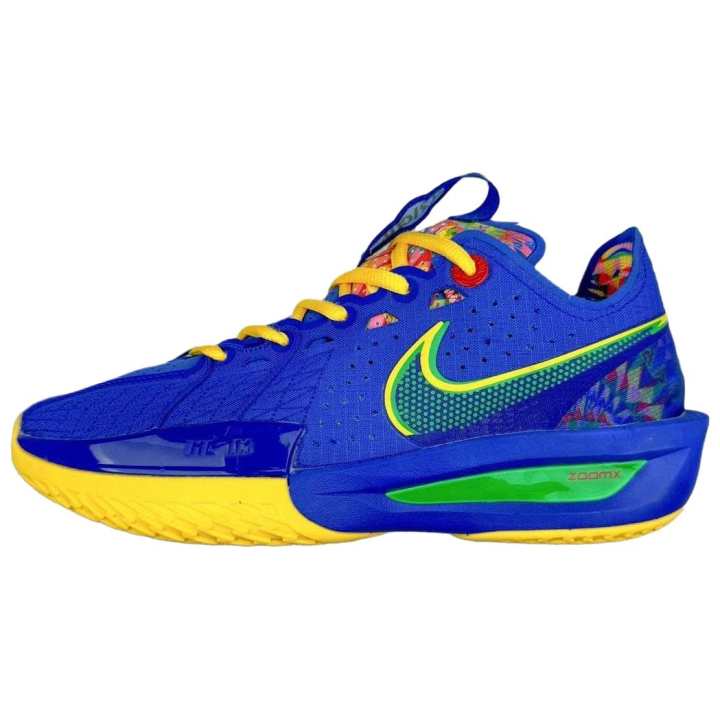 Nike Nike G.T. Cut 3 Comfortable Slip Resistant Low top Basketball Shoes Men's Blue Yellow