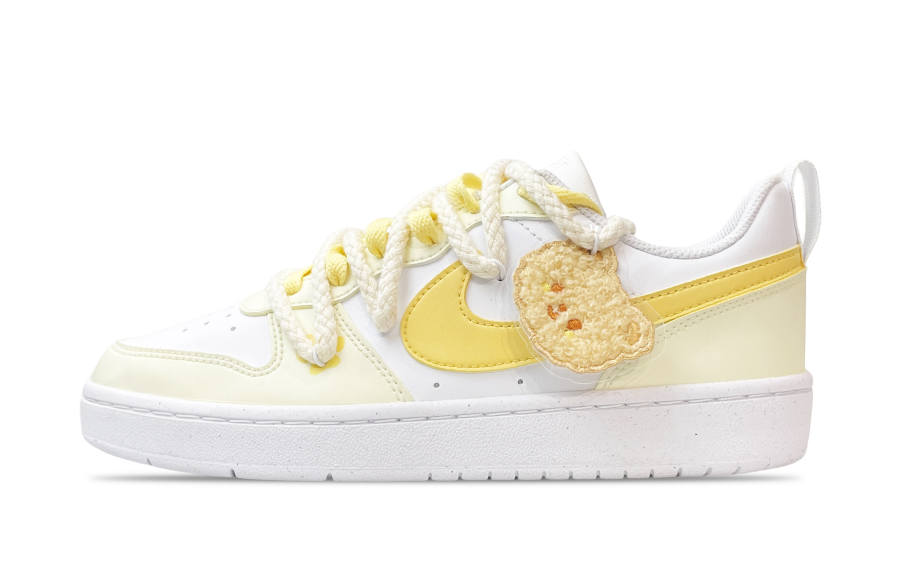 Nike Nike Court Borough Low top Skateboard Shoes Women's Yellow