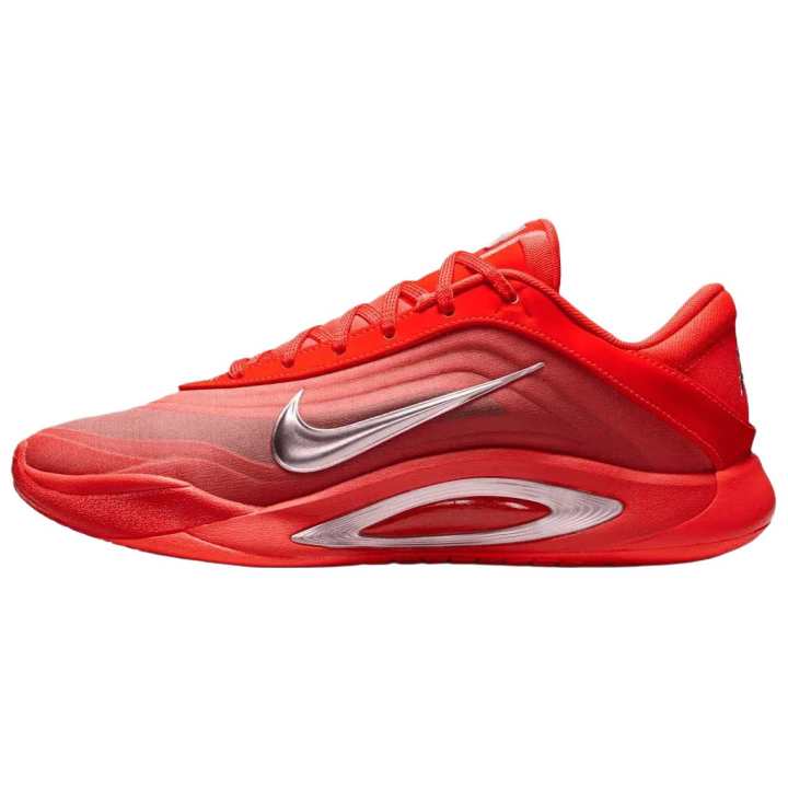 Nike Nike A'One Breathable Basketball Shoes Unisex Red Silver
