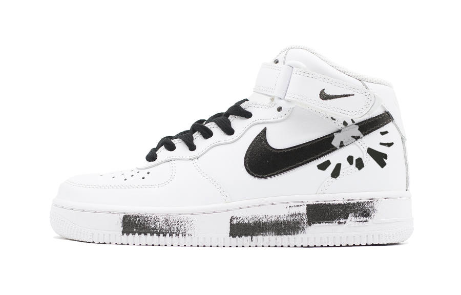 Nike Nike Air Force 1 No Break, No Establishment Mid top Skateboard Shoes Men's Black White
