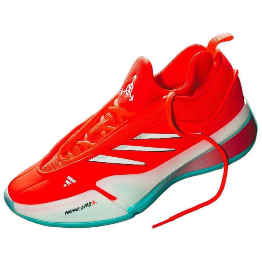 Adidas Adidas Dame 9 Slip Resistant Abrasion Resistant Cushioning Low top Basketball Shoes Unisex Red