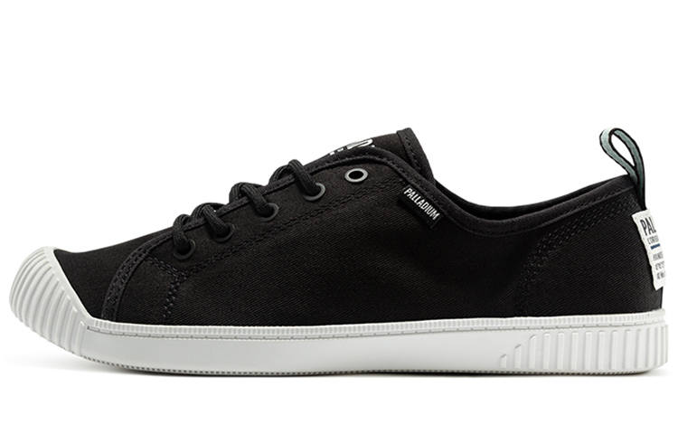Palladium Easy Lace Slip Resistant, Abrasion Resistant, Breathable Low top Canvas Shoes Women's Black