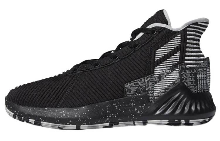 Adidas Adidas D Rose 9 Ross Mid top Basketball Shoes Men's Black White