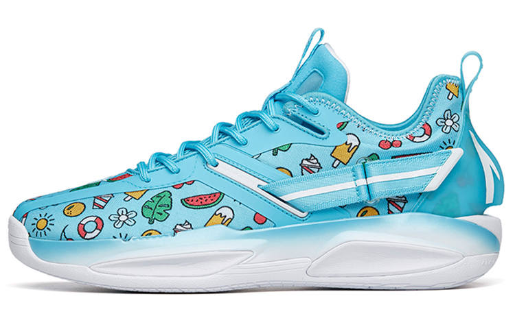 ANTA GH3 Basketball Shoes Men's Low Top Lake Blue