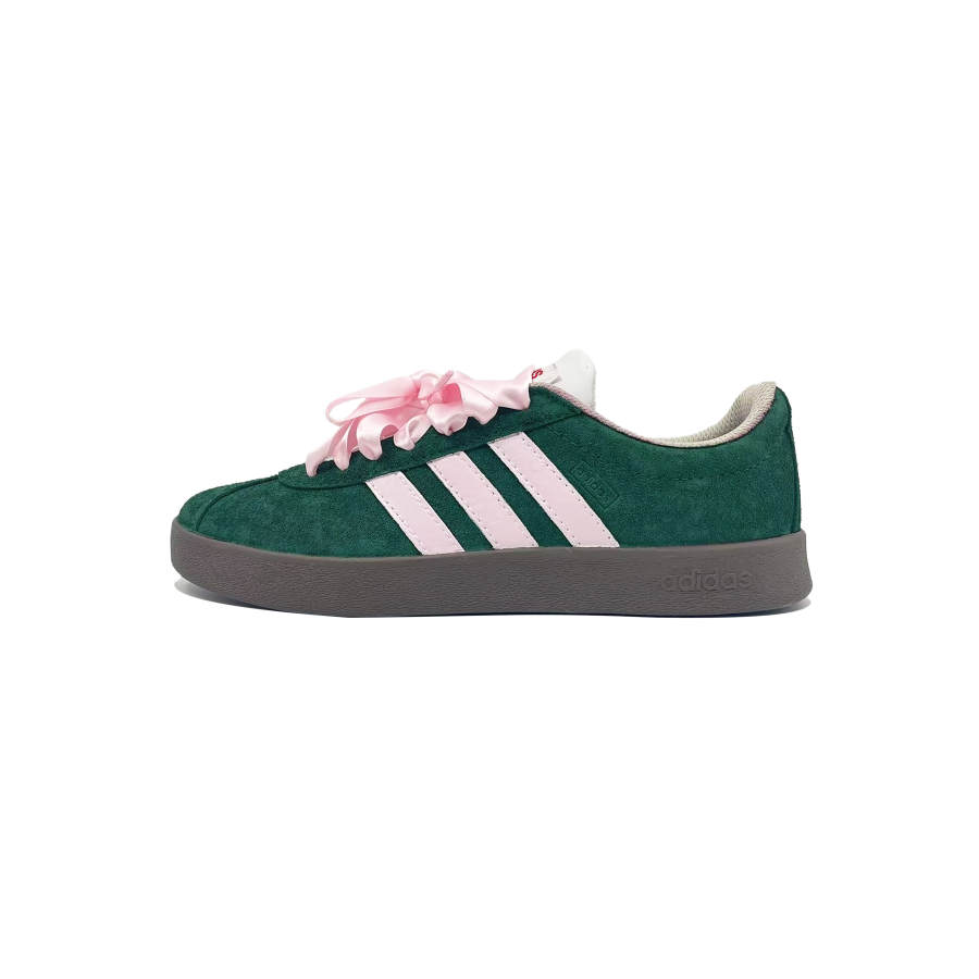 Adidas Neo VL Court 2.0 Lifestyle Pink Green Shadow Lightweight Low top Skateboard Shoes Unisex Green Pink