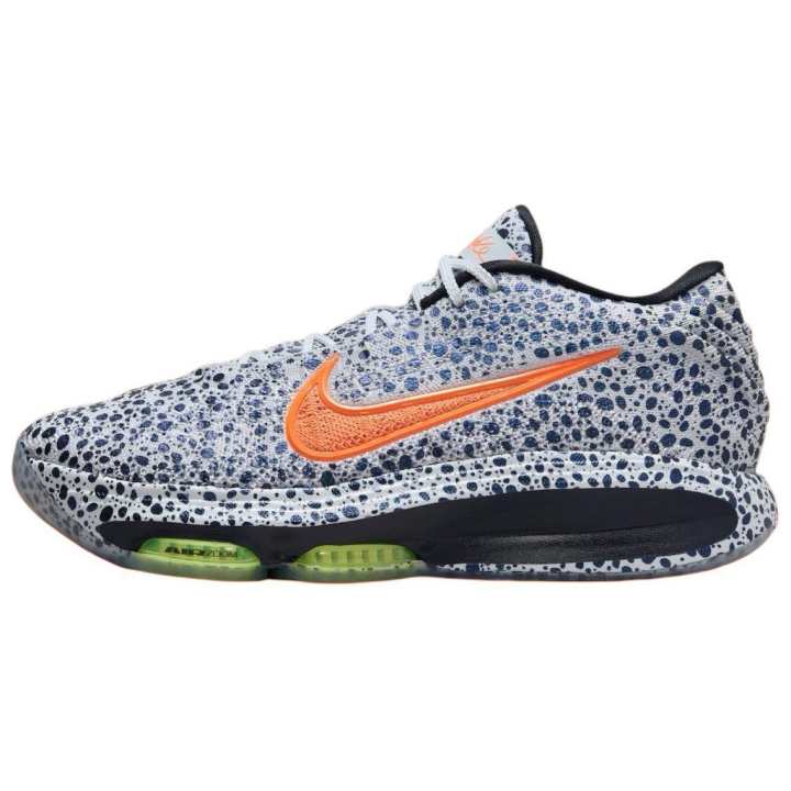 Nike Nike GT Hustle 3 Safari Basketball Shoes Unisex Low Top White Blue Orange