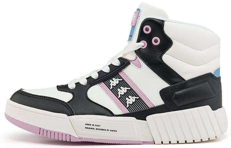 Kappa Slip Resistant Abrasion Resistant High top Skateboard Shoes Women's Black Purple